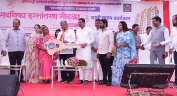 लोकनेते आमदार लक्ष्मणभाऊ जगताप यांच्या ६२ व्या जयंतीनिमित्त झोपडपट्टी पुनर्वसन योजनेअंतर्गत झोपडपट्टी धारकांच्या हक्काच्या घराचा “सदनिका हस्तांतरण सोहळा संपन्न