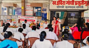 सांगवी येथील स्व. इंदिरा गांधी रुग्णालयात जागतिक परिचारीका दिन उत्साहात संपन्न